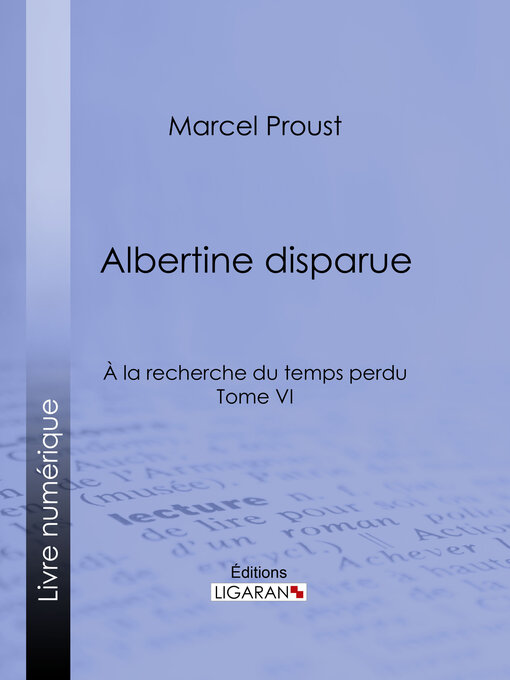 Title details for A la recherche du temps perdu by Marcel Proust - Available